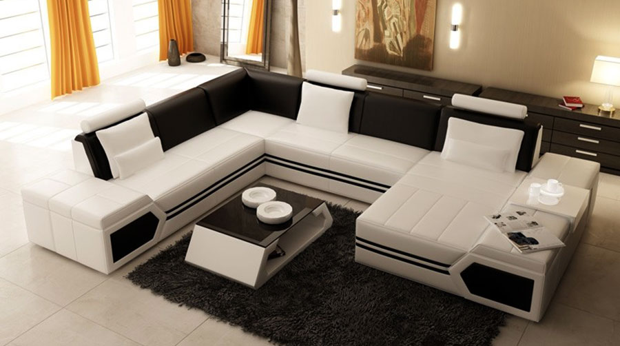 Những mẫu sofa chữ U dành cho phòng khách rộng